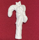 Vintage Mold Ceramic Bisque Candy Cane Ornament Unfinished Ready To Paint Diy