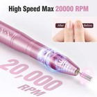Portable Electric Nail Drill Machine  Professional 20000 Rpm Usb Manicure Pedicu