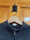 Footjoy 100  Wool Quarter Zip Golf Sweater Charcoal Gray Knit Pullover Xl Warm W