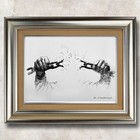 Original Sketch With Marker  Black And White Minimalist Art