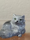 Hagen Renaker Grey Persian Cat Laying Down 