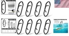 50 Pcs  Stainless Steel Fishing Quick Clips For Effortless Lure Changes