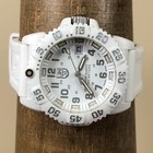 Luminox Navy Seal Men 7050 Sport Swiss White Rubber Quartz Analog 40mm Watch 7 