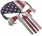 2x Punisher American Usa Sniper Color Flag Skull Die Cut Vinyl Decal Sticker 