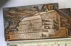 Vtg American Festival Shakespeare Theatre Stratford Ct Letterpress Print Block