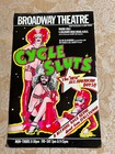 Cycle Sluts Poster Window Card 1975 Cockettes Divine Gay Drag Rock Group  Rare 