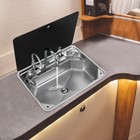 Rv Sink Kitchen Sink Stainless Steel Hand Wash Basin Sink W  Hot   Cold Faucet