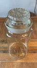 Vintage Drug Store Octagon Clear Glass Apothecary Jar