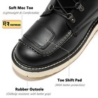 Rockrooster 2025 6  Men Side-zipper Wedge Boots   Lightweight Soft Moc Toe Boots