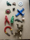 Vintage Cracker Jack Gumball Machine Premium Prizes Toys Badge Coin Junk Drawer