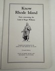 Vtg 1938 Booklet  know Rhode Island  Rhode Island   Providence Plantations