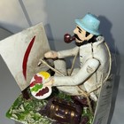 New Cast Iron Painters Artist Toy Antique Working Replica Mechanical Coin Bank