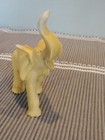 Resin Elephant With Baby Figurine Trunks Up For Good Luck