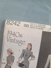 Simplicity 8242 - Vintage 1940s Inspired Dress Pattern - Us 20-28     uncut   