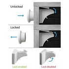24 Pack Magnetic Cabinet Locks Baby Proofing - Children Proof Drawers No Drill