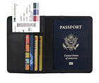 Passport Travel Leather Organizer Holder Rfid Card Case Protector Cover Wallet