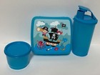 Tupperware Playful Pirates Lunch Set  Sandwich Keeper  Tumbler  And Snack Cup
