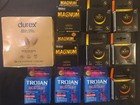 Lot Of 54 Condoms Trojan Magnum Ecstasy Durex Skin On Skin Skyn Exp  2028 - 2029
