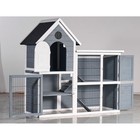 Large 2 Story Wooden Chicken Coop Rabbit Hutch Weatherproof Pet House