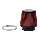 Red 4  100mm Inlet Cone Replacement Dry Air Filter High Flow Car 4  100mm 