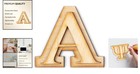 Versatile 2-pack Greek Wooden Letters - Perfect For Custom Signs   Gifts
