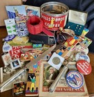 Vintage Estate Junk Drawer Lot - Sterling Flatware - Jewelry - Buttons - Coins 