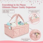 Baby Diaper Caddy Organizer  Nursery Storage Basket For Newborn Essentials  T   