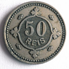 1900 Portugal 50 Reis - Excellent Coin - Free Ship - Portugal Bin A