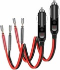 2 Pack 12v Fused Led Light Cigarette Lighter Male Plug Replacement With Leads