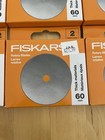 Fiskars 193730 Straight Rotary Replacement Blades  60mm  2 Pack New Lot Of 6