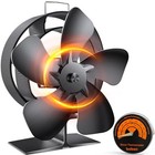  Heat Powered Wood Stove Fan With Oscillating Function For Enhanced Heating  