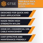  14 Inch Zip Ties  1 000 Bulk Pack  50lb Strength  Uv 14   50lb  Yellow