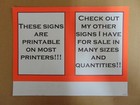 100 Blank 7  X 11  Yellow Border Business Retail Sale Sign Cards  Printable 