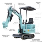 1 1ton  Mini Excavator Hydraulic Thumb Kubota Diesel Engine 200mm Narrow Bucket