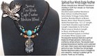 Eagle Feather Medicine Wheel Necklace Indian Tribal Bead Turquoise Jewelry New 