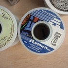 Lot Of 14 Spools Of Soldering Wire And Wick Lead And Silver Bearing 