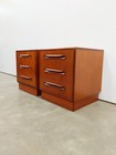 Pair Of Vintage G Plan Fresco Mid Century Modern Teak Nightstands   Low Chests