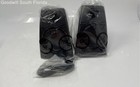 Set Of 2 Pcs Logitech Black Haut Parleurs Stereo Speakers Not Tested