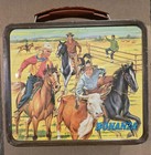 Vintage 1965 Bonanza Lunch Box With Thermos Dan Blocker Lorne Greene Mike Landon