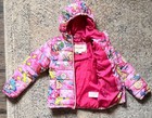 Nickelodeon Rugrats Pink Hooded Puffer Jacket Zip Long Sleeve Size 5 6