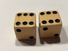 Vintage Pair 3 4    Butterscotch Bakelite Dice