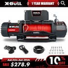 X-bull Electric Winch 10000lbs 12000lbs 14500lbs Synthetic Rope 4wd Trailer Jeep