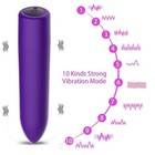 Women Mini Powerful Bullet Shape 10 Speed Vibrating Neck Body Massage Personal
