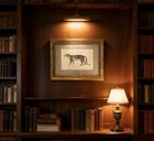Vintage Gold Framed Leopard Wall Art cheetah Safari Wall Decor classic Wildli   