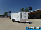2025 Ez Hauler 7 X 16 Contractor Trailer Enclosed Ladder Rack With Ramp And Barn
