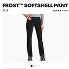 Kuhl Frost Softshell Pants Womens Size 10 Regular Outdoor Hiking Black Fleece