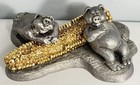 Michael Ricker Pewter Animal Cartoon Series Pigs On Corn Signed Limited Ed