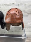 1905 -1920 -1920-1930 Custom Style Leather Football Helmets In Case 6x4inch Rare