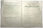 1948 National Hospital Service Reserve Nursing Auxiliary Application Form Uk Old