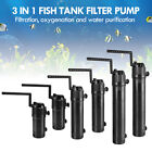 4 In 1 Fish Tank Aquarium Submersible Water Power Filter Pump Uv Sterilizers
